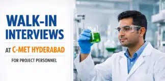 Project Scientist Walk-In at C-MET | Earn Up to ₹87,100/- Walk-in Interview for Project Personnel at C-MET