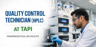 Quality Control Technician Jobs at TAPI | Apply Now Quality Control Technician (HPLC) Position at TAPI