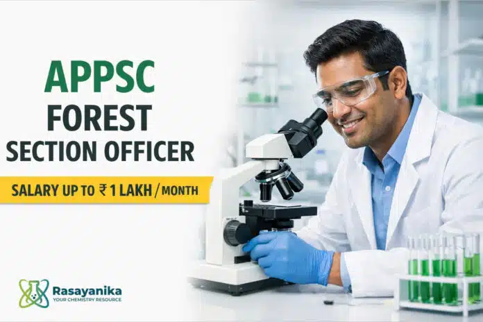Forest Section Officer at APPSC | Salary Up to ₹ 1 lakh/- per month Forest Section Officer at APPSC | Salary Up to ₹ 1 lakh/- per month