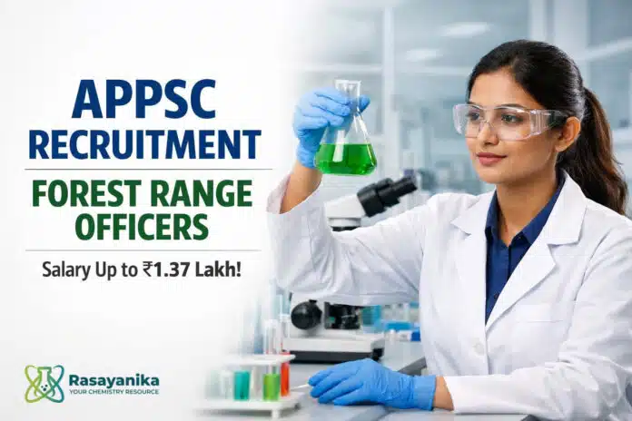 ₹1.37 Lakh Govt Job Alert! APPSC Recruitment for Chemistry Graduates ₹1.37 Lakh Govt Job Alert! APPSC Recruitment for Chemistry Graduates