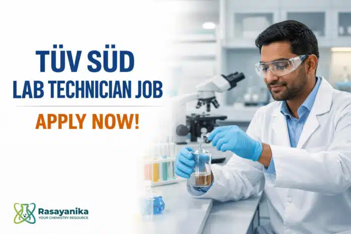 Lab Technician Job at TÜV SÜD | Apply Now Lab Technician Job at TÜV SÜD | Apply Now