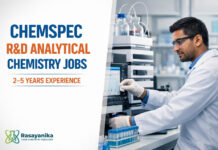 R&D Jobs at Chemspec Chemicals | Chemistry Jobs Apply Now Officer/Sr Officer R&D Analytical at Chemspec Taloja | 2–5 Yrs