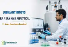 Jubilant Hiring Chemistry Graduates | Analytical Jobs Apply Now RA/SRA NMR Analytical at Jubilant Biosys Greater Noida | 2+ Yrs