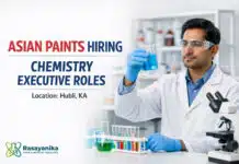Asain Paints Hiring for chemistry Jobs | Apply for Executive roles Asain Paints Hiring for chemistry Jobs | Apply for Executive roles