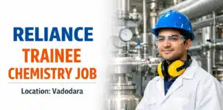 Freshers Chemistry Job at Reliance | Apply for Trainee Role Freshers Chemistry Job at Reliance | Apply for Trainee Role