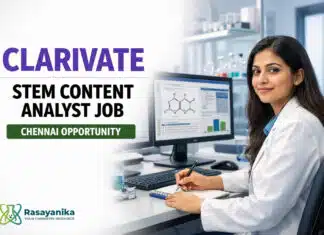 Freshers Job at Clarivate | Chemistry Candidates Apply Now Freshers Job at Clarivate | STEM Content Analyst Role