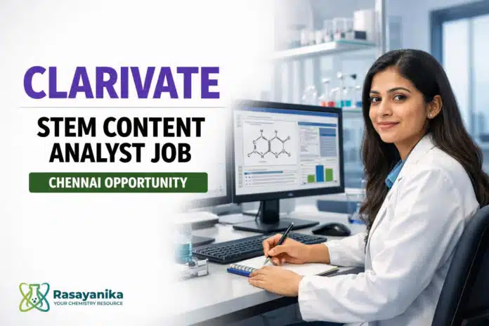 Freshers Job at Clarivate | STEM Content Analyst Role Freshers Job at Clarivate | STEM Content Analyst Role