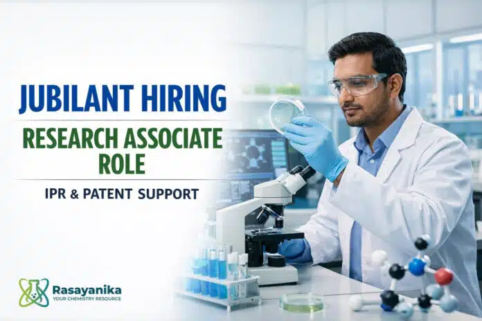Jubilant Hiring Chemistry Graduates | Research Associate Role Jubilant Hiring Chemistry Graduates | Research Associate Role