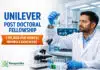 Unilever Post Doctoral Fellowship Program | ₹90,000 per month Stipend Unilever Post Doctoral Fellowship 2026 (R&D) Mumbai/Bangalore | ₹90k/mo | Apply by 28 Sep