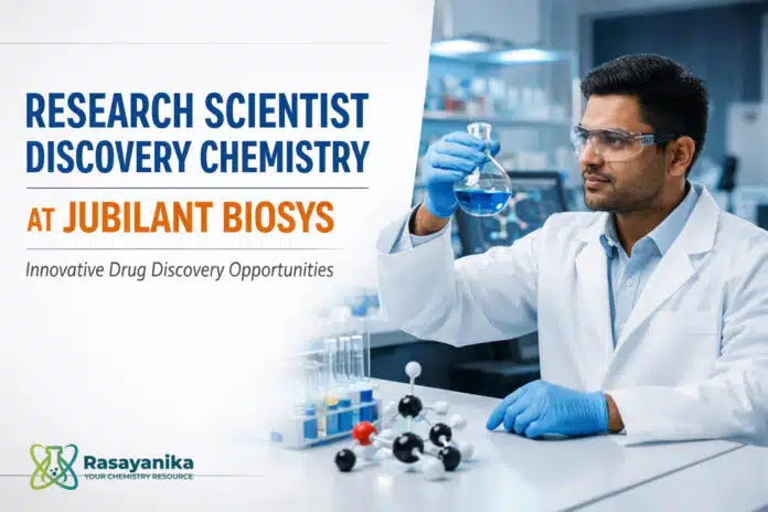Research Scientist Discovery Chemistry at Jubilant Biosys Research Scientist Discovery Chemistry at Jubilant Biosys