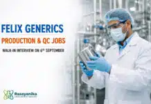 Felix Generics Walk-In for Quality Control Jobs | Apply Now Production / Tech Transfer / QC / Micro Walk-in at Felix Generics | 6 Sep Panchkula