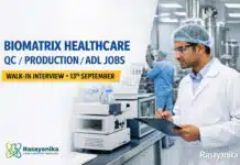 QC / Prod / ADL / FND Walk-in at BioMatrix Ahmedabad | 13 Sep QC / Prod / ADL / FND Walk-in at BioMatrix Ahmedabad | 13 Sep