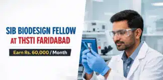 SIB Biodesign Fellow at THSTI | Earn Rs 60,000/- monthly SIB Biodesign Fellow at THSTI Faridabad | Diagnostic Innovation | Apply by 23 Sep | Earn Rs 60,000/-