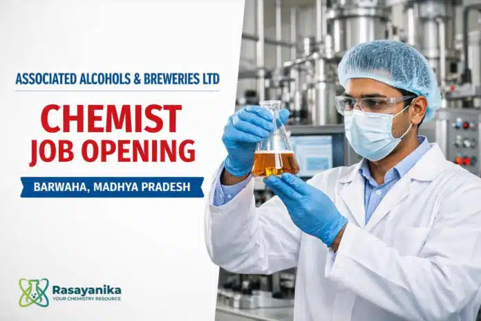 Latest Chemist Job at Associated Alcohols & Breweries Limited | Apply Now Latest Chemist Job at Associated Alcohols & Breweries Limited | Apply Now