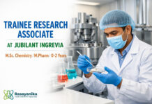 Freshers Chemistry Research Job at Jubilant Ingrevia | Formulation & Development Role Trainee Research Associate (Formulation & Development) at Jubilant Ingrevia | MSc Chemistry / M.Pharm | 0-2 Yrs