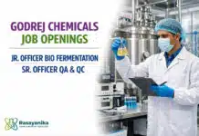 Godrej Chemicals Hiring for Multiple Positions | Chemistry Graduates Eligible Godrej Chemicals Valia Jr Officer Bio Fermentation 2–3 | Sr Officer QA&QC 3–5