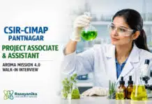 Project Associate / Assistant at CSIR-CIMAP | Walk-in | Earn Upto ₹35,000/- + HRA Project Associate / Assistant at CSIR-CIMAP Pantnagar | Aroma Mission 4.0 Walk-in 23 Sep