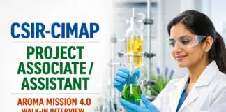 Multiple Job Openings at CSIR-CIMAP | Walk-in Project Associate / Assistant at CSIR-CIMAP Pantnagar | Aroma Mission 4.0 Walk-in 23 Sep