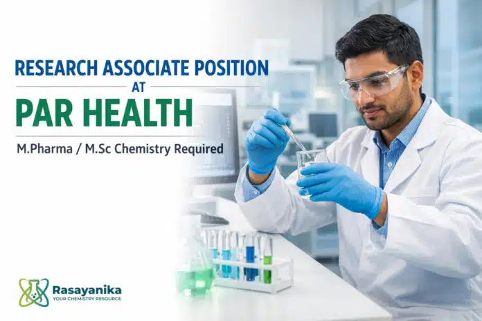 Research Associate Position at Par Health Research Associate Position at Par Health