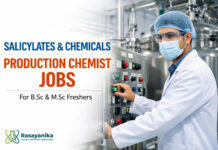 Freshers Chemistry Jobs | Production Chemist Jobs | Apply Now Salicylates Sangareddy/Bhongir Production Chemist Freshers | B.Sc/M.Sc