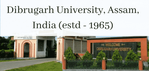 Chemistry Job @ Dibrugarh University| Msc Chemistry can Apply