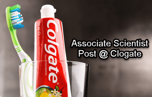 Career Opportunity @ Colgate | Associate Scientist Post, Msc Chemistry