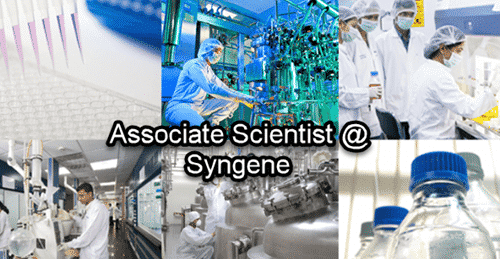 Syngene Recruiting Msc Chemistry Research Associate