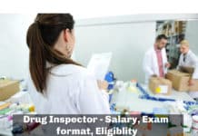 Drug Inspector - Salary, Exam format, eligiblity