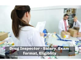 Drug Inspector - Salary, Exam format, eligiblity