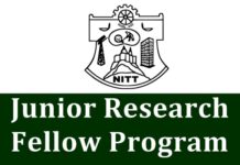 NIT Tiruchirappalli Recruiting Msc Chemistry Junior Research Fellow