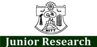 NIT Tiruchirappalli Recruiting Msc Chemistry Junior Research Fellow