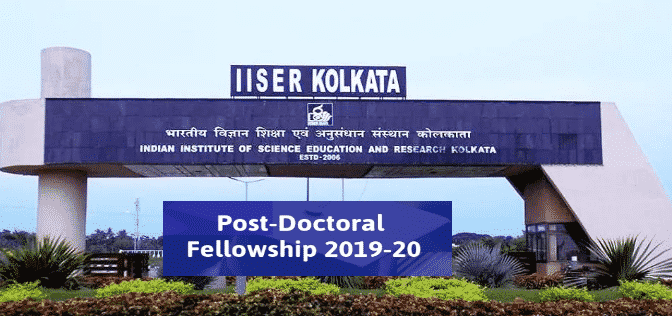 IISER Kolkata Phd Chemistry Post Doc, Salary up to 55,000/- per month