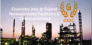Chemistry Jobs @ Gujarat Narmada Valley Fertilizers & Chemical Limited