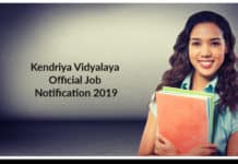 Kendriya Vidyalaya Recruiting PGT Chemistry - Official Notification 2019