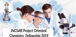 JNCSAR Project Oriented Chemistry Fellowship 2019