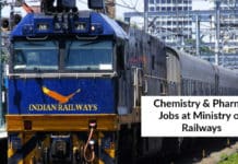 Govt Jobs: Ministry Of Railways Hiring Chemistry & Pharma Candidates