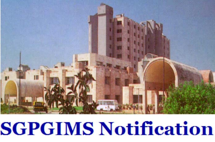SGPGIMS Chemistry & Pharma Official Job Notification 2019