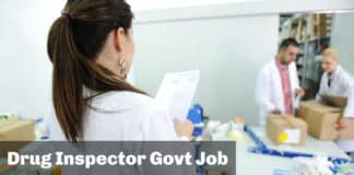 49+ Drug Inspector Govt Job