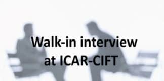 Chemistry Junior Research Fellow Post Vacancy @ ICAR-CIFT