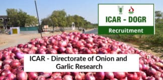 Chemistry Jobs at ICAR - Directorate of Onion and Garlic Research