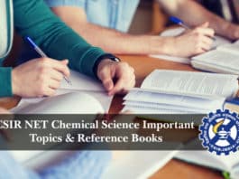 CSIR NET Chemical Science Important Topics & Reference Books