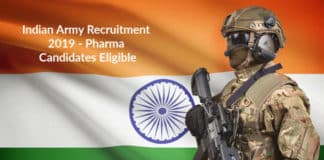 Indian Army Recruitment 2019 - Pharma Candidates Eligible