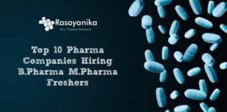 Top 10 Pharma Companies Hiring B.Pharma & M.Pharma Freshers 