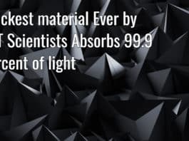 Blackest material Ever by MIT Scientists Absorbs 99.9 Percent of light
