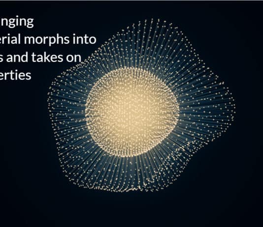Shape changing metamaterial morphs into new forms and takes on new properties
