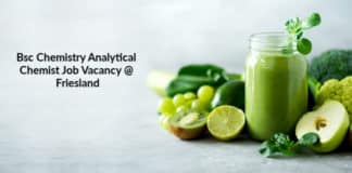 Bsc Chemistry Analytical Chemist Job Vacancy @ Friesland