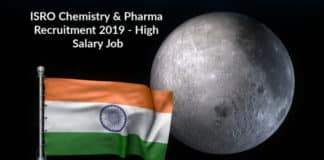 ISRO Chemistry & Pharma Recruitment 2019 - High Salary Job