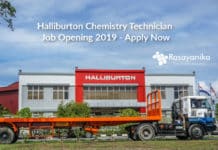 Halliburton Chemistry Technician Job Opening 2019 - Apply Now