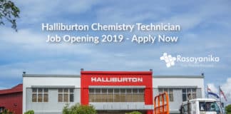 Halliburton Chemistry Technician Job Opening 2019 - Apply Now