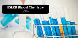 IISERB Bhopal Chemistry Jobs - Chemistry JRF Job Opening